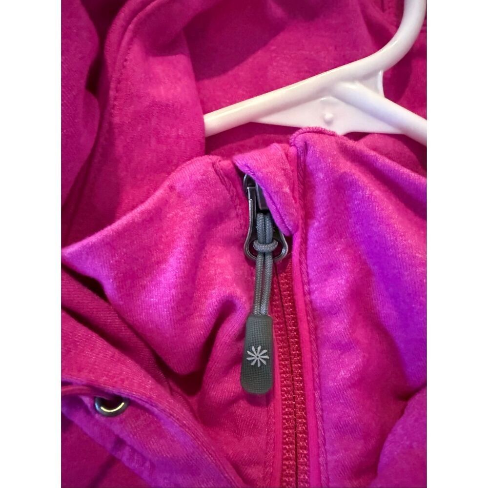 Athleta Rishi pink athletic zip up hooded sweater size M - Picture 4 of 10
